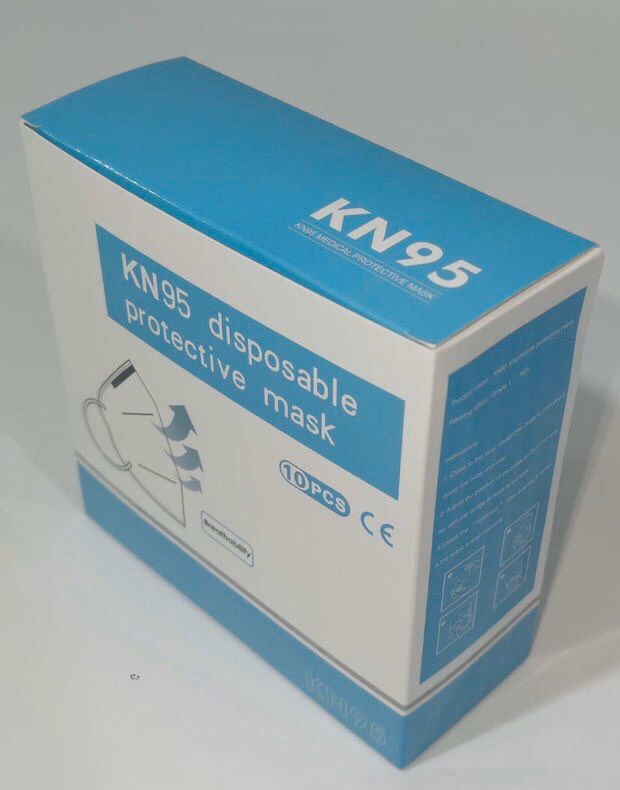 CE FDA KN95 4 رقائق غير منسوجة فأرة الوجه قناع الوجه Earloop